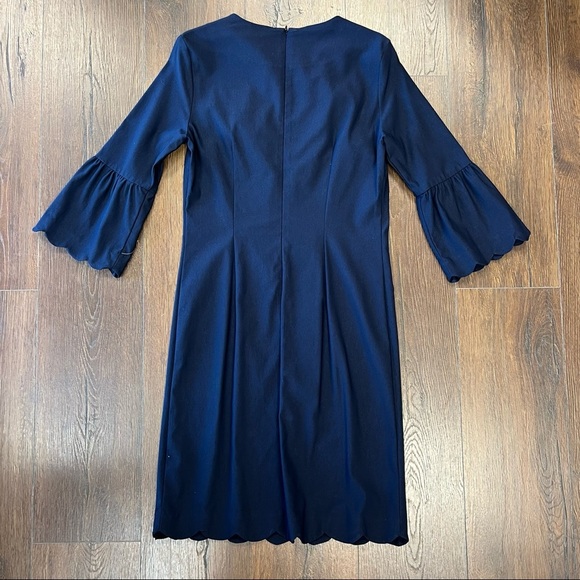 J. McLaughin Elle Navy 3/4 dress SZ 6 - Picture 6 of 8